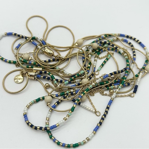 LOFT Multi-Strand Beaded Slide Necklace - Picture 2 of 4